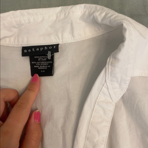 White Button Up - Picture 7 of 8